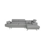Canapé dangle rio convertible avec coffre en tissu - angle droit gris clair - loungitude Canapé dangle rio convertible avec coffre en tissu - angle droit gris clair - loungitude