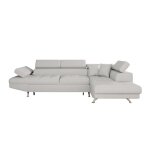 Canap dangle rio convertible avec coffre en tissu - angle droit gris perle