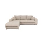 Canap� dangle gauche 4 places suzie convertible en tissu - beige - l246 x 188 x 80cm - loungitude