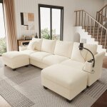 Canap� dangle en u fonction couchage canap� modulaire velours c�tel� support pour t�l�phone portableport ...