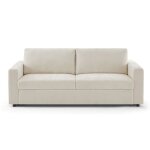 Canap� droit convertible express socca 3 - 4 places tissu beige