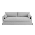 Canap� droit fixe d�houssable jatoba 3 places tissu gris