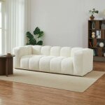 Canap� droit fixe tasta 3 places tissu beige