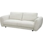 Canap� droit en tissu chenille saint germain s - 3 places - beige