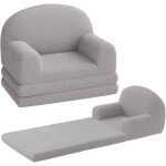 Canap� enfant - garvee - fauteuil d�pliable - canap� - lit 2 en 1 - avec housse amovible - dossier semi ...
