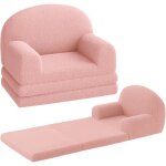 Canap� enfant - lunsy - fauteuil d�pliable - canap� - lit 2 en 1 - avec housse amovible - dossier semi ...