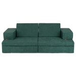 Canap fauteuil pour enfants - canap modulable enfant pour salon - canap enfant rorganisable - vert ...