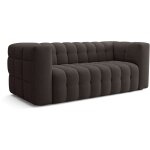 Canap� fixe - 3 places - chester - tissu gris anthracite - 212 x 105 x 76 cm