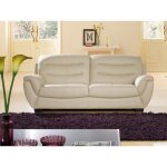 Canapé cuir 3 places coral - angle droit Canapé cuir 3 places coral - angle droit