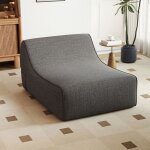 Canap� gonflable costway - housse amovible et lavable design ergonomique base antid�rapante 126 x 106 ...