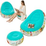 Canap� gonflable - zgeer - chaise longue familiale - vert - 4 personnes - ext�rieur