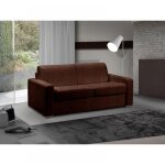 Canapé lit 3 places master convertible express 140 cm microfibre marron matelas 18 cm inclus. Canapé lit 3 places master convertible express 140 cm microfibre marron matelas 18 cm inclus.