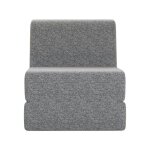 Canap� - lit adulte m�ridienne pliante - mousse confortable matelas triple - gris 99x73x68cm - mini canap� ...