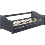 Canape lit convertible pour 2 personnes lit gigogne canape divan lit d appoint structure en pin sommier ... Canape lit convertible pour 2 personnes lit gigogne canape divan lit d appoint structure en pin sommier ...