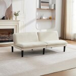 Canap� - lit futon canap� convertible en memory foam avec positions r�glables canap� gain de place pour ...