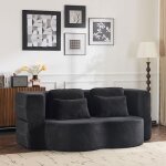 Canap� - lit pliant convertible queen size futon mousse haute densit� canap� - lit pour salon ou chambre ...