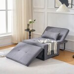 Canap� - lit pliant avec oreiller ? 175 � 80 � 40 cm fauteuil - lit 4 en 1 dossier inclinable 5 positions ...
