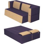 Canap lit praticho convertible modulable rversible 2 places - tissu dehoussable et lavable couleur ...