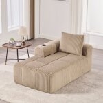 Canap� m�ridienne 1 place confortable avec coussin de dossier porte - gobelet et poches lat�rales salon ...
