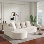 Canap� modulable avec m�ridienne profondeur d?assise 695 cm floragrace