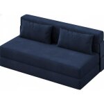 Canap� polyvalent 4 en 1 - lunsy - 1524x81x61 cm - bleu - transformable en fauteuil - lit une place - ...