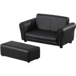 Canap et pouf design contemporain pour enfants  partir de 3 ans noir neuf 05bk