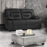 Almeria - canap� relax electrique 2 places gris fonc�