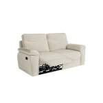Canapé de relaxation manuel ross 3 places en tissu - beige Canapé de relaxation manuel ross 3 places en tissu - beige