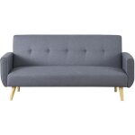 Berlin gris : canap� scandinave convertible 3 places gris