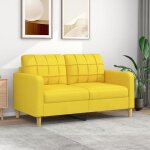 Canap scandinave de relaxation mvs - canap  2 places jaune clair 140 cm tissu227 kg