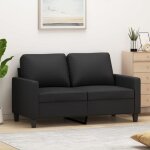 Canap scandinave de relaxation mvs - canap  2 places noir 120 cm similicuir22 kg