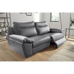 Canap taille 2 places avec 2 relax en 100% tout cuir pais de luxe italien avec 2 relax lectriques ...