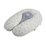 Candide - coussin de maternité multirelax jersey c?urs / gris Candide - coussin de maternité multirelax jersey c?urs / gris