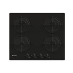 Plaque de cuisson � gaz sur verre - candy - cvw6bb - noir - 4 zones