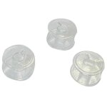 Canette plate machine  coudre en plastique - filouface - lot de 3 - blanc