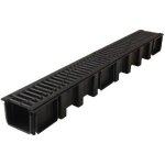 Caniveau 1m grille fonte b125 largeur 130 Caniveau 1m grille fonte b125 largeur 130