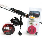 Canne � p�che dlt dropshot set complet - 7 - 32gr - set p�che carnassiers - leurre incl.