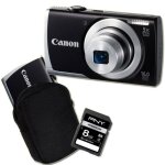Canon a2500 compact noir + etui + carte sd 8 go