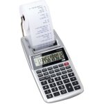 Calculatrice imprimante - canon - p1 - dtsc - cran lcd inclin - alimentation  pile - argent mtallis ...