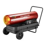 Canon  chaleur fioul 50kw mobile  combustion directe et thermostat intgr mw tools wd172