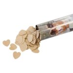 Canon À confettis cŒur 20cm nature beige ivoire crème Écru naturel taupe Canon À confettis cŒur 20cm nature beige ivoire crème Écru naturel taupe