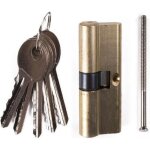 Canon cylindre serrure de sécurité pour porte 60 mm 5 clés Canon cylindre serrure de sécurité pour porte 60 mm 5 clés