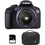 Canon appareil photo reflex eos 2000d + 18 - 55 is ii + sac + sd 4go