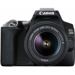 Canon eos 250d kit ef - s 18 - 55mm f3. 5 - 5. 6 iii black