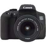 Canon eos 750d appareil photo num�rique reflex 24 mp + objectif 18 - 55 mm is stm