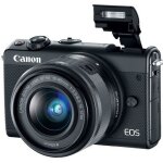 Canon eos m100 appareil photo numrique sans miroir 24. 2 mp aps - c 1080p - 60 pi - s 3x zoom optique ...