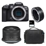 Hybride canon appareil photo hybride eos r10 + rf - s 18 - 45mm f / 4. 5 - 6. 3 is stm + sac + carte ...