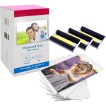 Compatible avec canon selphy cp1500 cp1300 cp1000 cp1200 cp910 kits de papier photo � encre 100x148 mm ...