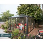 Canopia tonnelle de jardin ferm�e ledro 36x36 gris