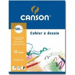 Cahier de dessin - canson - 170 x 220 mm - 32 pages - couleur blanche - mixte